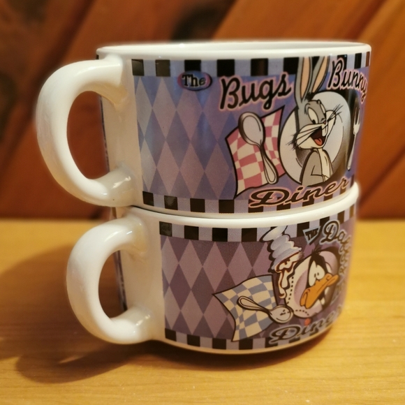 Looney Tunes Diner Soup Mugs - Picture 2 of 6